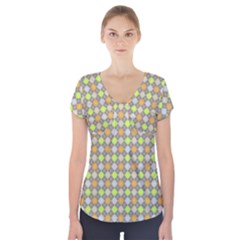 Pattern 253 Short Sleeve Front Detail Top by GardenOfOphir