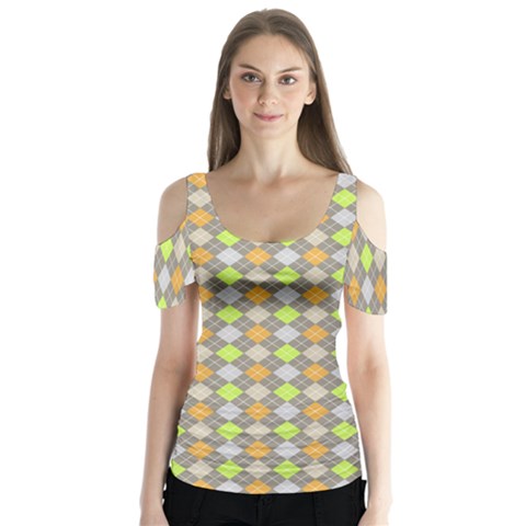 Pattern 253 Butterfly Sleeve Cutout Tee  by GardenOfOphir