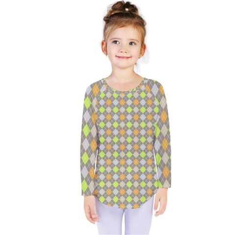 Pattern 253 Kids  Long Sleeve Tee by GardenOfOphir