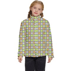 Pattern 253 Kids  Puffer Bubble Jacket Coat by GardenOfOphir