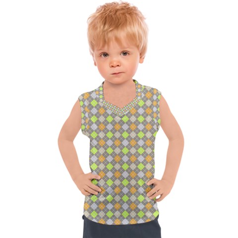 Pattern 253 Kids  Sport Tank Top by GardenOfOphir