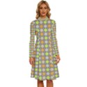 Pattern 253 Long Sleeve Shirt Collar A-Line Dress View1