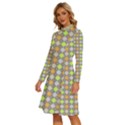 Pattern 253 Long Sleeve Shirt Collar A-Line Dress View2