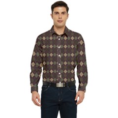 Pattern 254 Men s Long Sleeve  Shirt by GardenOfOphir