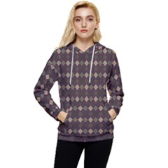 Pattern 254 Women s Lightweight Drawstring Hoodie by GardenOfOphir