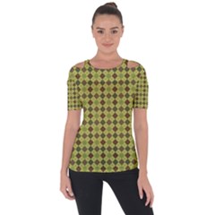 Pattern 255 Shoulder Cut Out Short Sleeve Top by GardenOfOphir