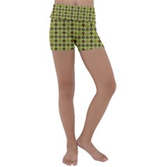 Pattern 255 Kids  Lightweight Velour Yoga Shorts by GardenOfOphir