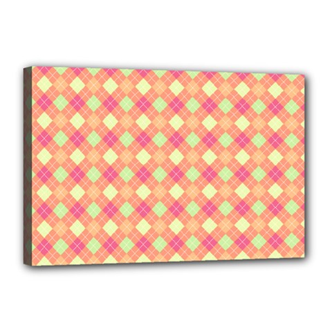 Pattern 256 Canvas 18  X 12  (stretched)