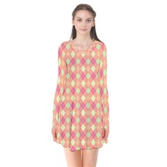 Pattern 256 Long Sleeve V-neck Flare Dress by GardenOfOphir