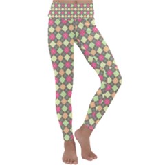 Pattern 257 Kids  Lightweight Velour Classic Yoga Leggings by GardenOfOphir