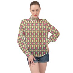 Pattern 257 High Neck Long Sleeve Chiffon Top by GardenOfOphir