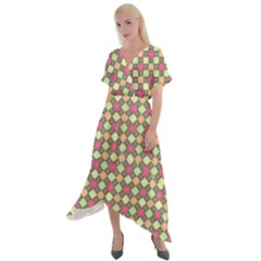 Pattern 257 Cross Front Sharkbite Hem Maxi Dress by GardenOfOphir