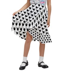 Pattern 260 Kids  Ruffle Flared Wrap Midi Skirt