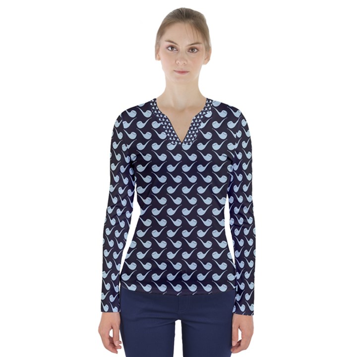 Pattern 262 V-Neck Long Sleeve Top