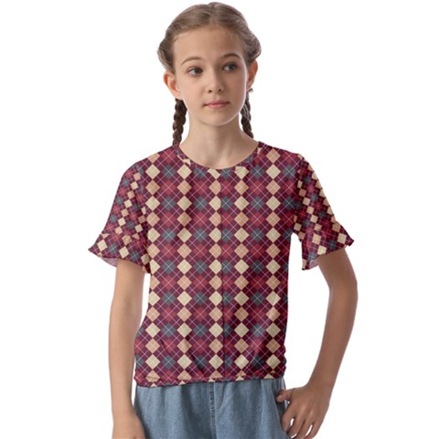 Pattern 259 Kids  Cuff Sleeve Scrunch Bottom Tee by GardenOfOphir