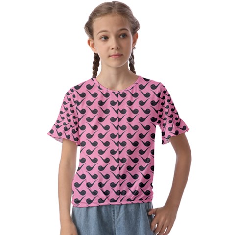 Pattern 263 Kids  Cuff Sleeve Scrunch Bottom Tee by GardenOfOphir