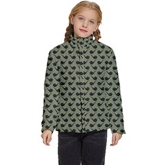 Pattern 266 Kids  Puffer Bubble Jacket Coat by GardenOfOphir