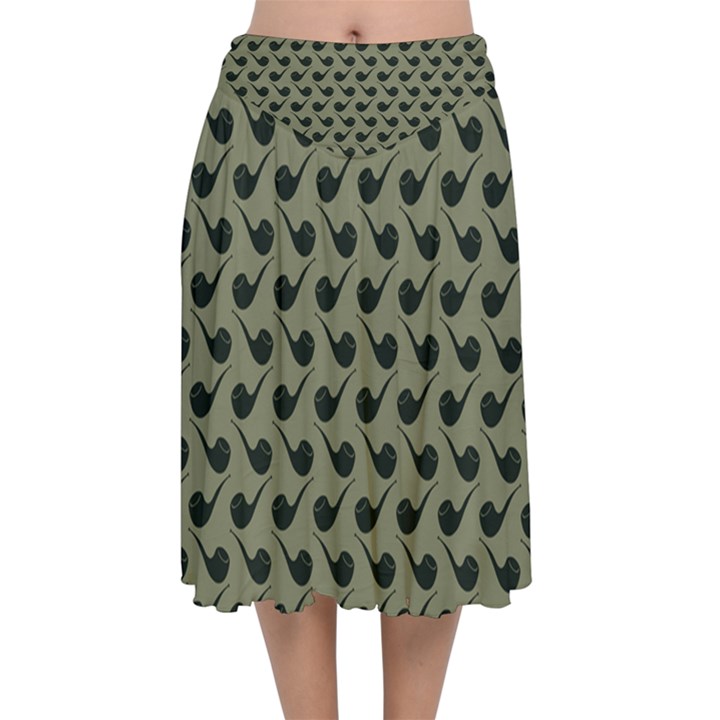 Pattern 266 Velvet Flared Midi Skirt