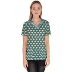 Pattern 267 Women s V-neck Scrub Top by GardenOfOphir