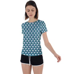 Pattern 267 Back Circle Cutout Sports Tee by GardenOfOphir