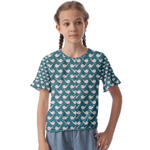 Pattern 267 Kids  Cuff Sleeve Scrunch Bottom Tee by GardenOfOphir