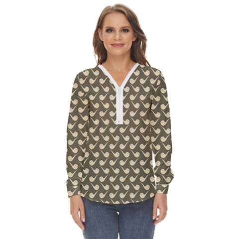 Pattern 269 Zip Up Long Sleeve Blouse by GardenOfOphir