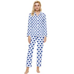 Pattern 270 Womens  Long Sleeve Velvet Pocket Pajamas Set by GardenOfOphir