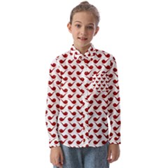 Pattern 271 Kids  Long Sleeve Shirt by GardenOfOphir