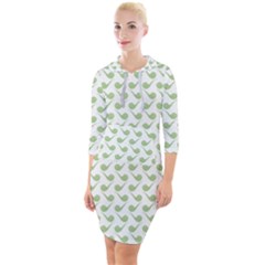 Pattern 274 Quarter Sleeve Hood Bodycon Dress by GardenOfOphir