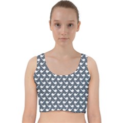 Pattern 279 Velvet Racer Back Crop Top by GardenOfOphir