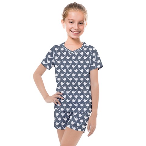 Pattern 279 Kids  Mesh Tee And Shorts Set by GardenOfOphir