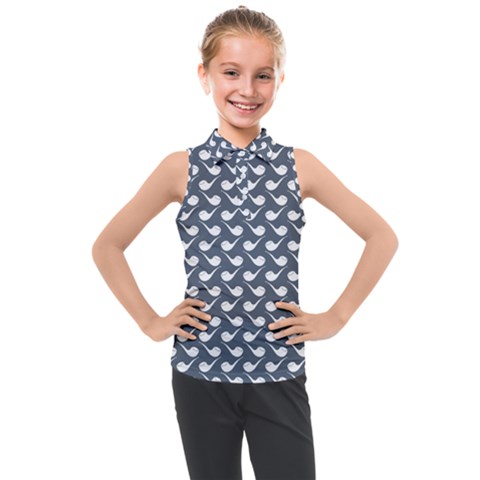 Pattern 279 Kids  Sleeveless Polo Tee by GardenOfOphir