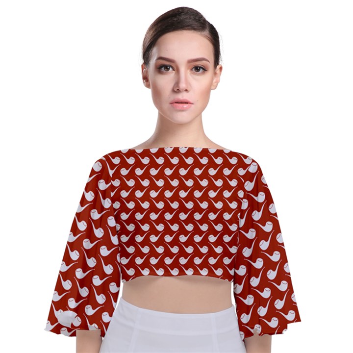 Pattern 275 Tie Back Butterfly Sleeve Chiffon Top