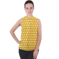 Pattern 276 Mock Neck Chiffon Sleeveless Top by GardenOfOphir