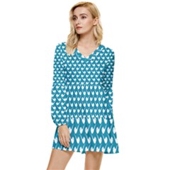 Pattern 277 Tiered Long Sleeve Mini Dress by GardenOfOphir