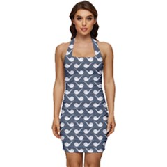 Pattern 279 Sleeveless Wide Square Neckline Ruched Bodycon Dress by GardenOfOphir