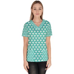 Pattern 280 Women s V-neck Scrub Top by GardenOfOphir