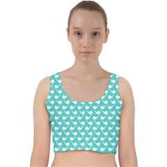 Pattern 280 Velvet Racer Back Crop Top by GardenOfOphir