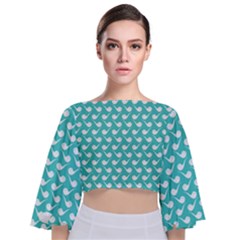 Pattern 280 Tie Back Butterfly Sleeve Chiffon Top by GardenOfOphir