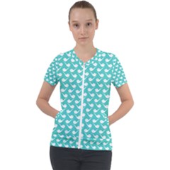 Pattern 280 Short Sleeve Zip Up Jacket by GardenOfOphir