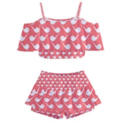 Pattern 281 Kids  Off Shoulder Skirt Bikini