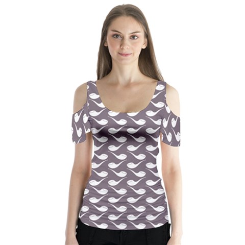 Pattern 282 Butterfly Sleeve Cutout Tee  by GardenOfOphir