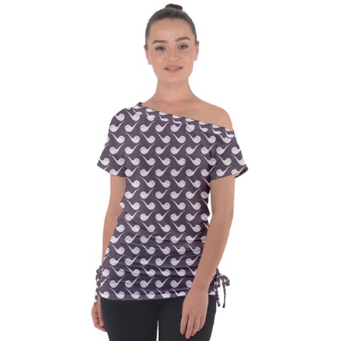 Pattern 282 Off Shoulder Tie-up Tee by GardenOfOphir