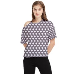 Pattern 282 One Shoulder Cut Out Tee by GardenOfOphir