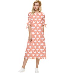 Pattern 284 Bow Sleeve Chiffon Midi Dress by GardenOfOphir