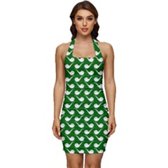 Pattern 285 Sleeveless Wide Square Neckline Ruched Bodycon Dress by GardenOfOphir