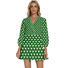 Pattern 285 V-neck Placket Mini Dress by GardenOfOphir