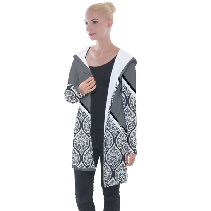 Pattern 287 Longline Hooded Cardigan