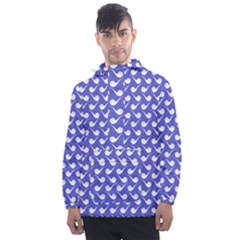 Pattern 286 Men s Front Pocket Pullover Windbreaker by GardenOfOphir