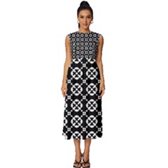 Pattern 288 Sleeveless Round Neck Midi Dress by GardenOfOphir